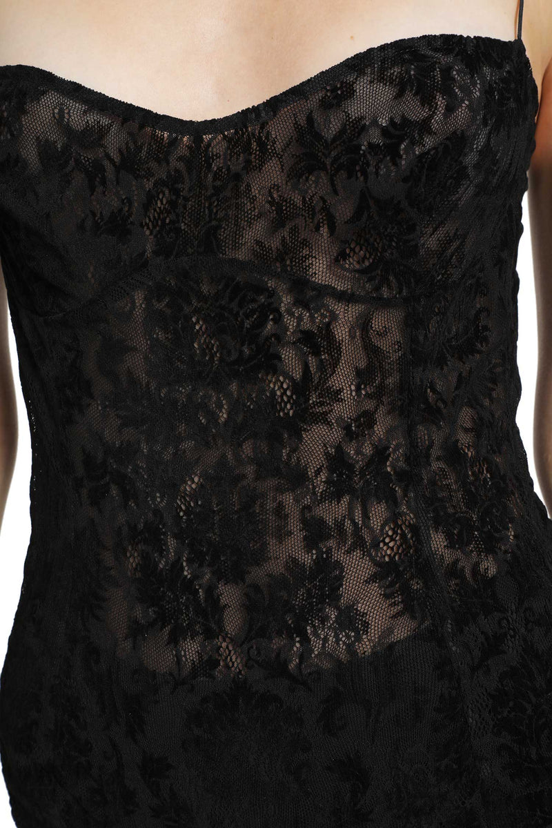 PAULINE DUJANCOURT Liqaa Lace Bodysuit woman
