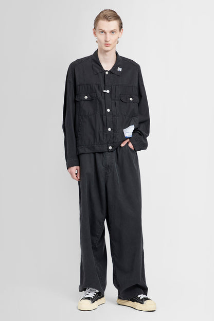 MAISON MIHARA YASUHIRO MAN BLACK TROUSERS