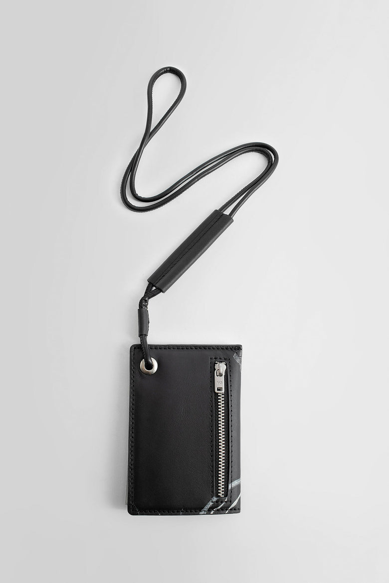 Y-3 UNISEX BLACK WALLETS & CARDHOLDERS