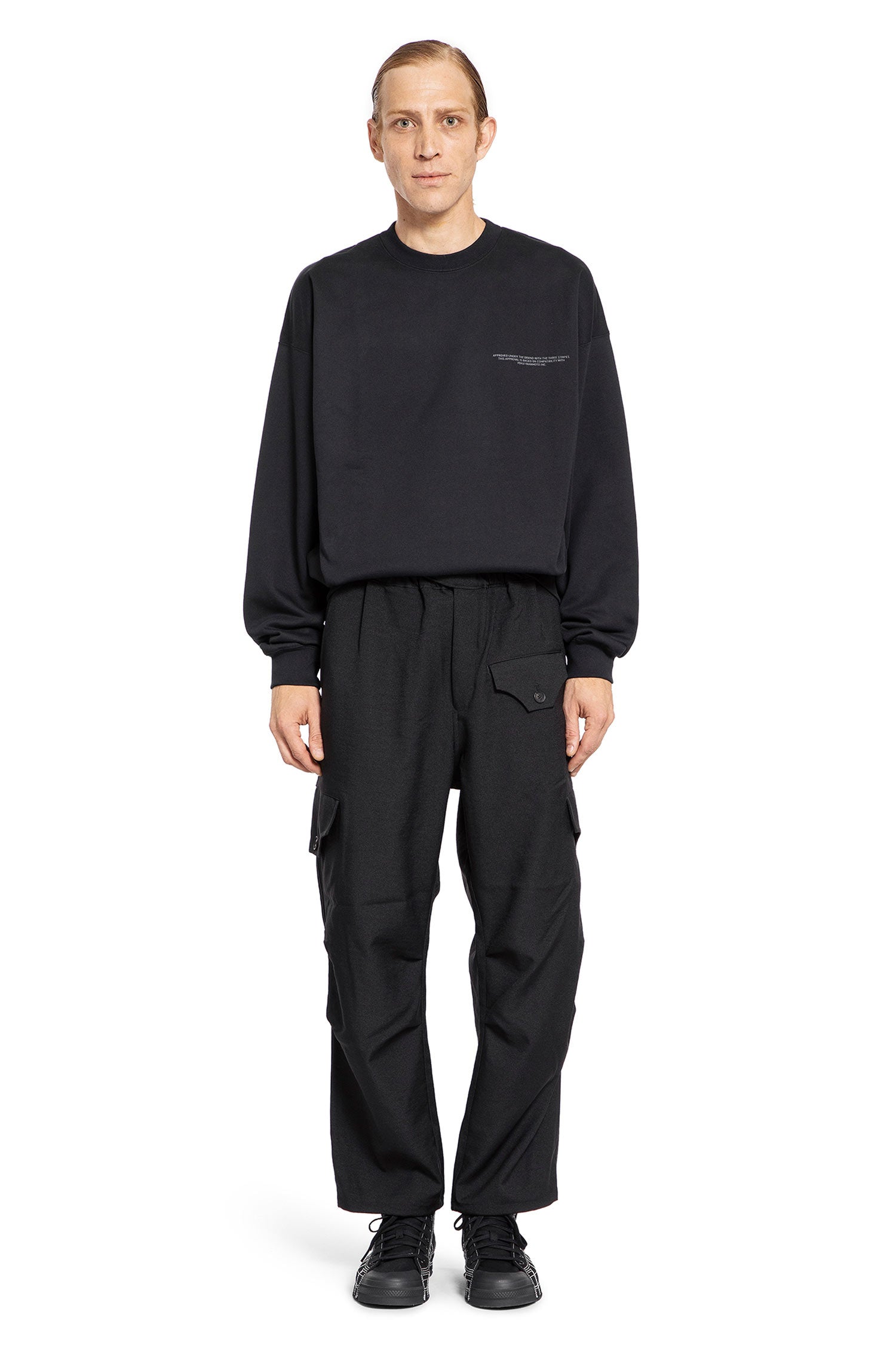 Y-3 MAN BLACK TROUSERS