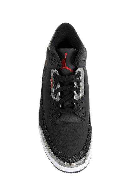 Air Jordan 3 x Levi's Black and White Sneakers
