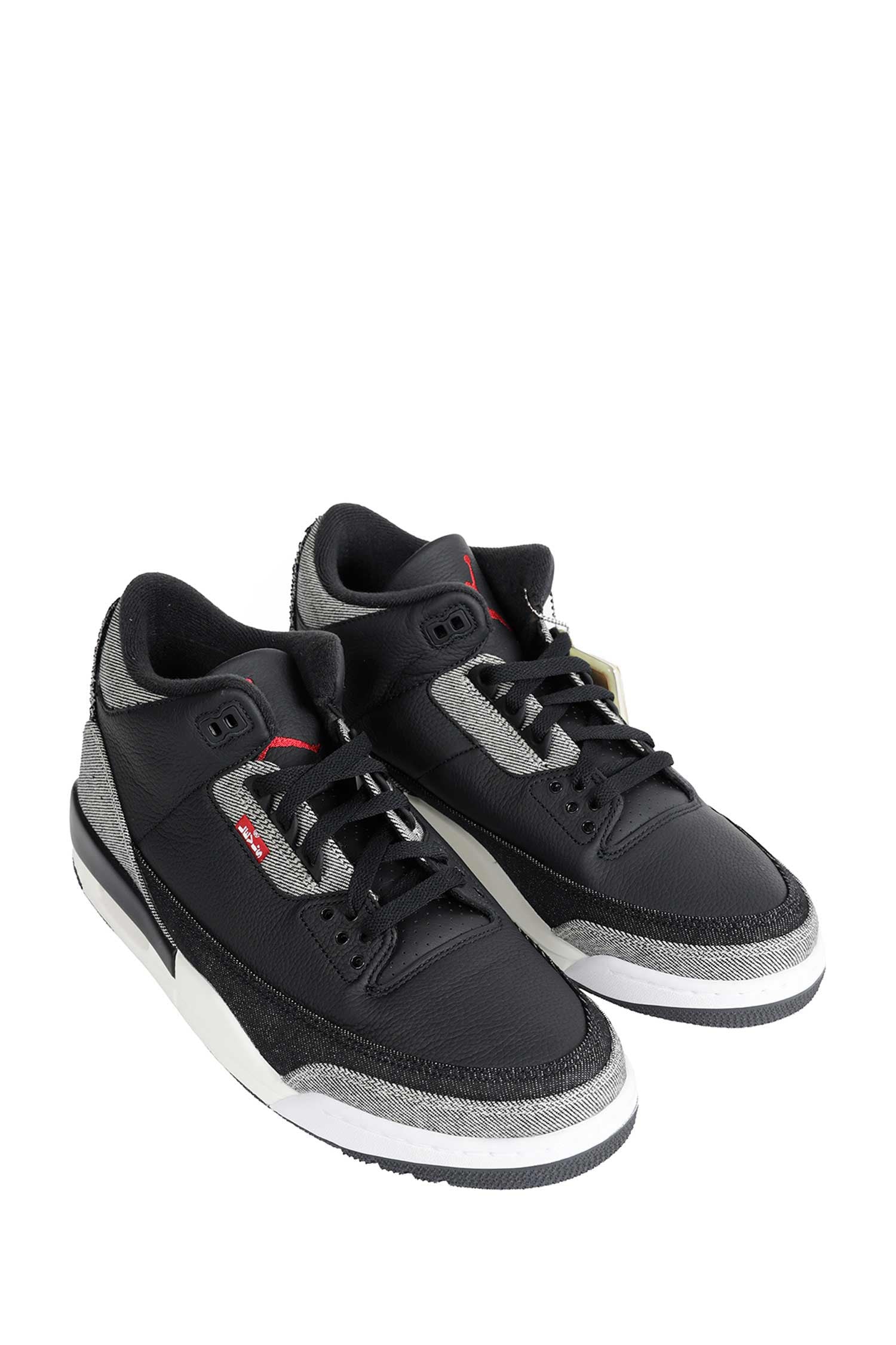 NIKE Air Jordan 3 x Levi's Black and White Sneakers man