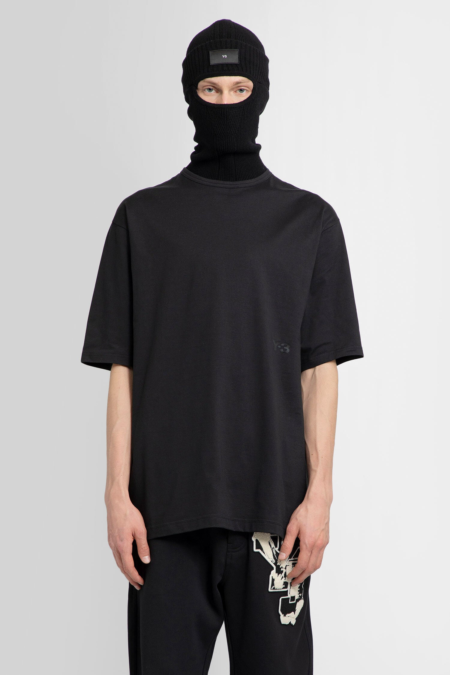 Y 3 MAN BLACK T SHIRTS Y 3 T SHIRTS Antonioli