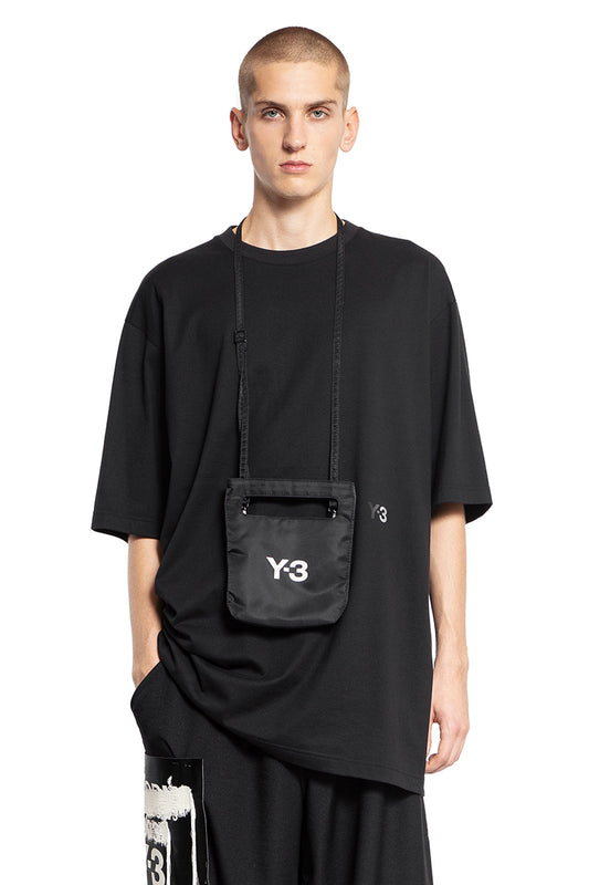 Y-3 MAN BLACK T-SHIRTS & TANK TOPS