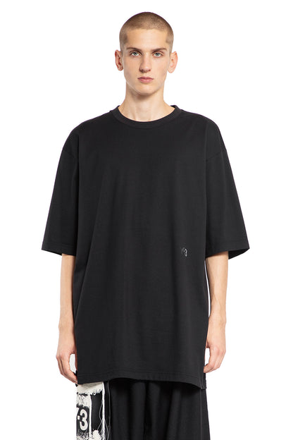 Y-3 MAN BLACK T-SHIRTS & TANK TOPS