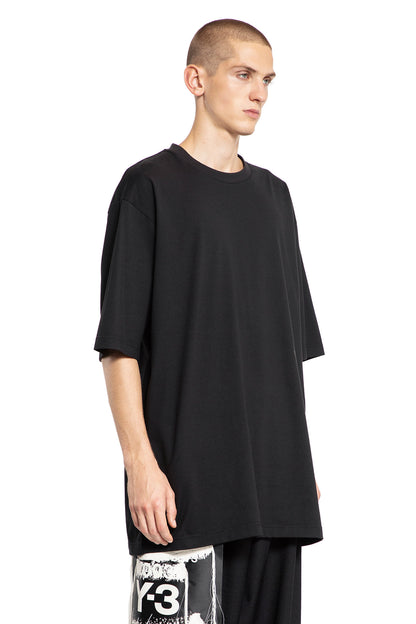 Y-3 MAN BLACK T-SHIRTS & TANK TOPS