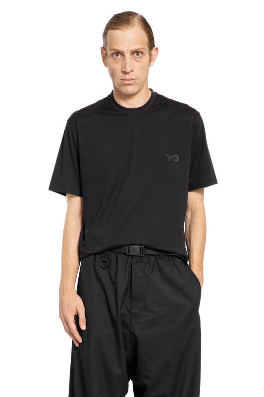 Y-3 MAN BLACK T-SHIRTS & TANK TOPS