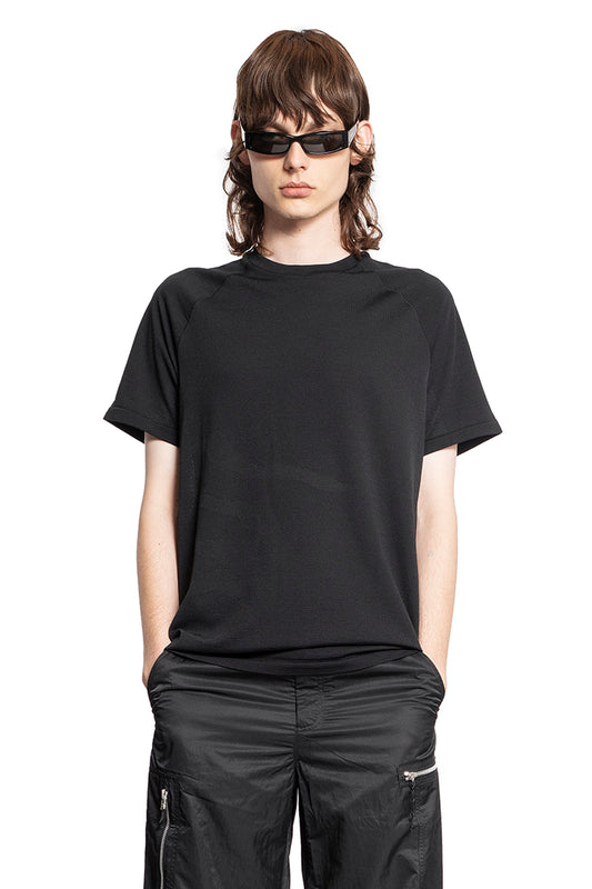 Y-3 MAN BLACK T-SHIRTS & TANK TOPS