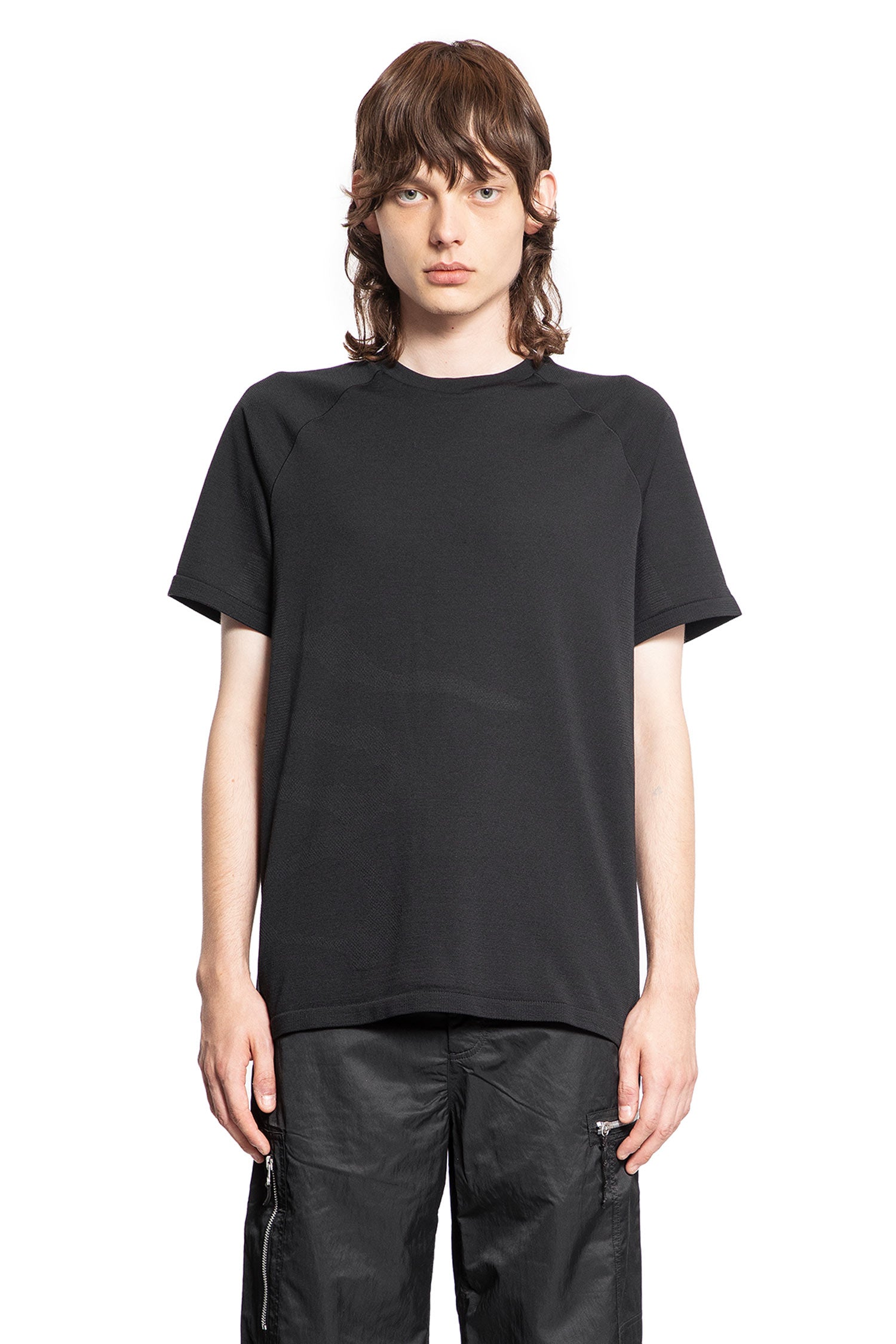 Y-3 MAN BLACK T-SHIRTS & TANK TOPS