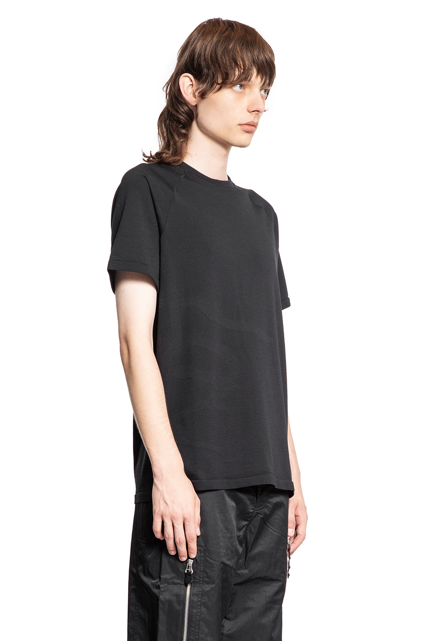 Y-3 MAN BLACK T-SHIRTS & TANK TOPS