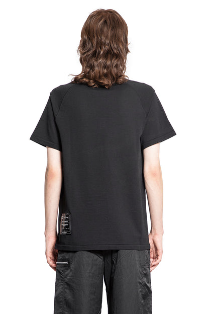 Y-3 MAN BLACK T-SHIRTS & TANK TOPS