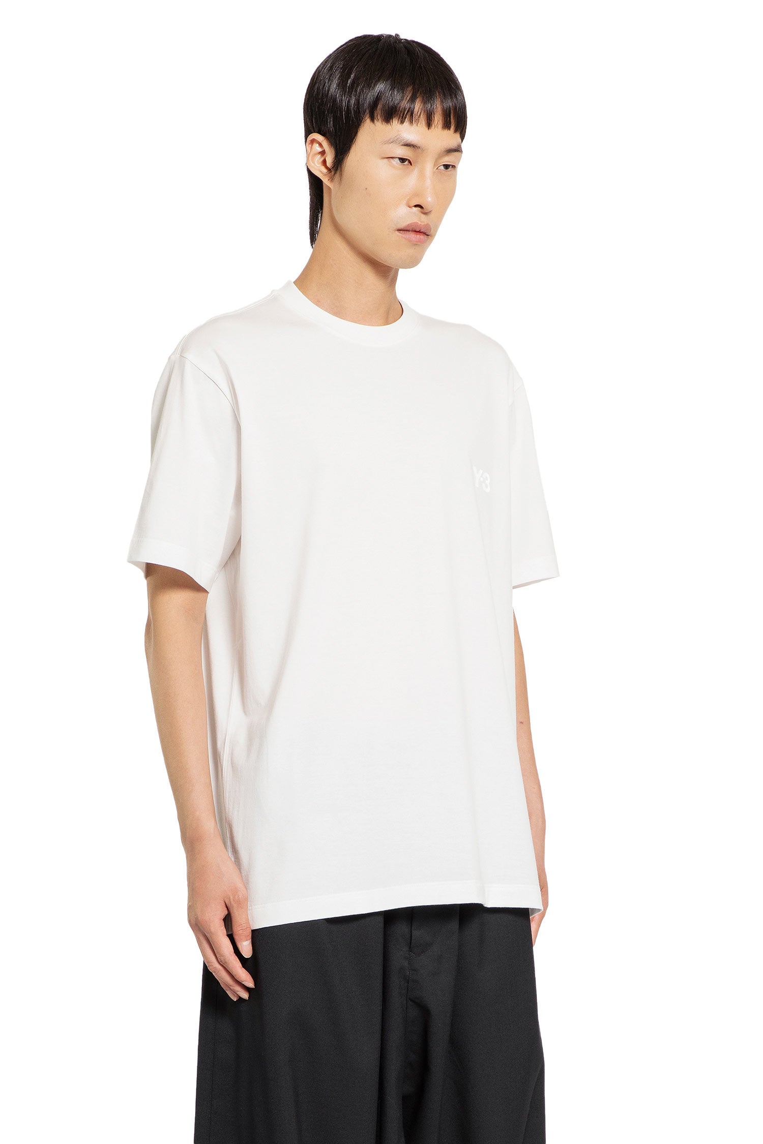 Y-3 MAN WHITE T-SHIRTS & TANK TOPS