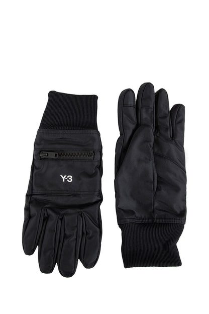 Y-3 UNISEX BLACK GLOVES