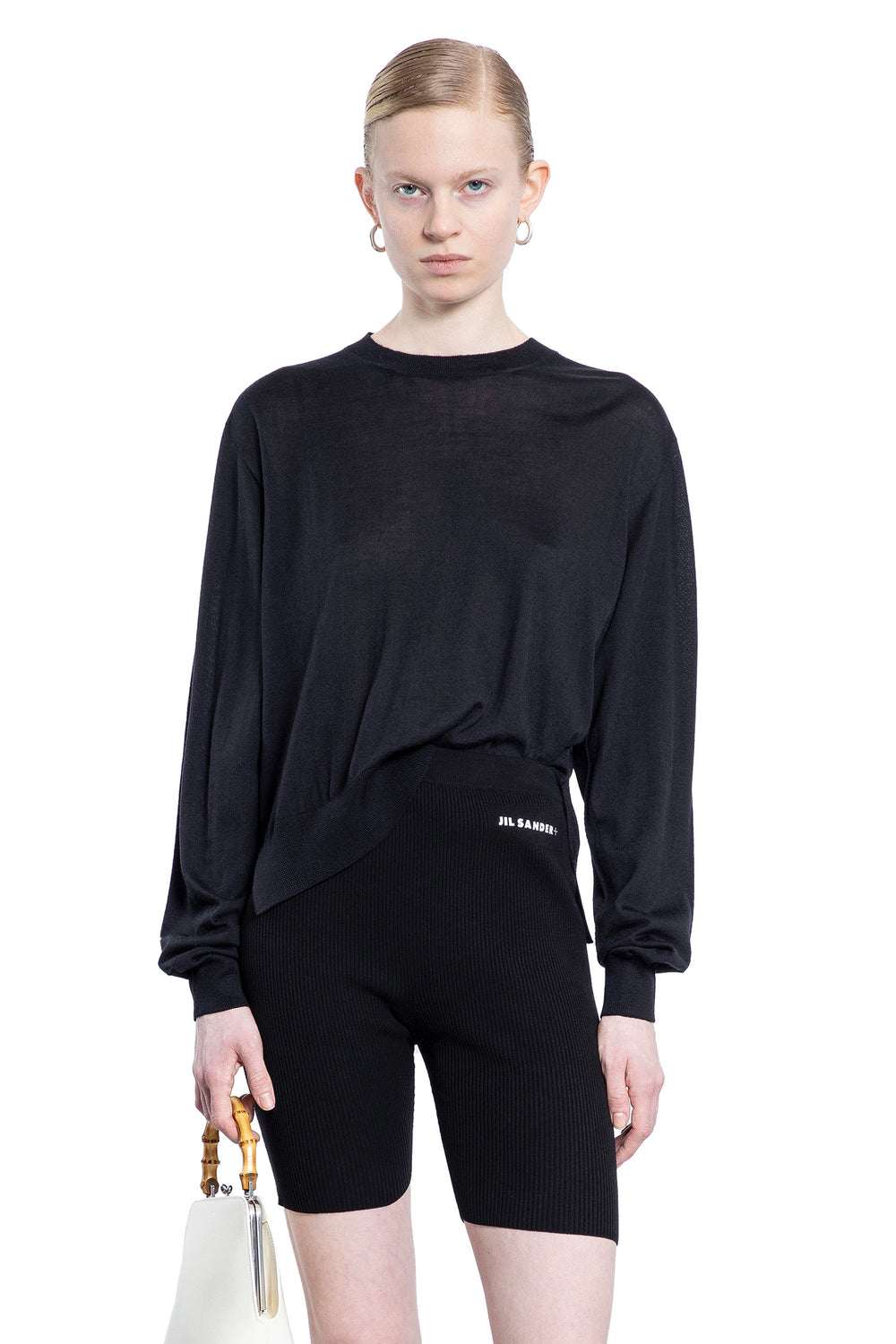 JIL SANDER WOMAN BLACK KNITWEAR