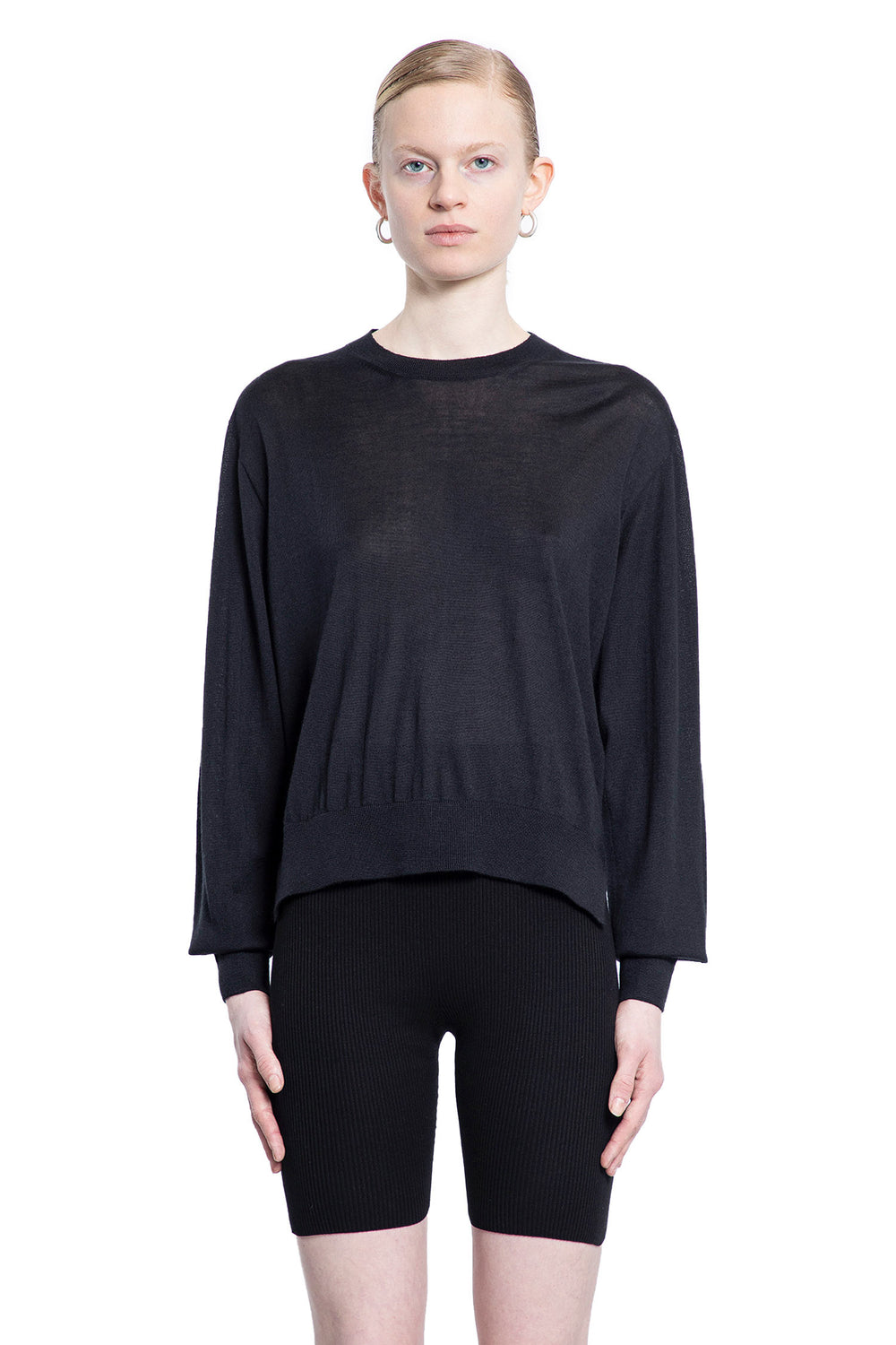 JIL SANDER WOMAN BLACK KNITWEAR