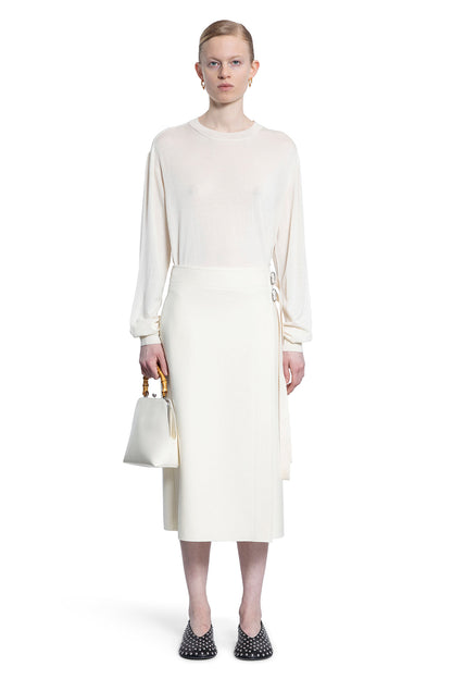 JIL SANDER WOMAN OFF-WHITE KNITWEAR