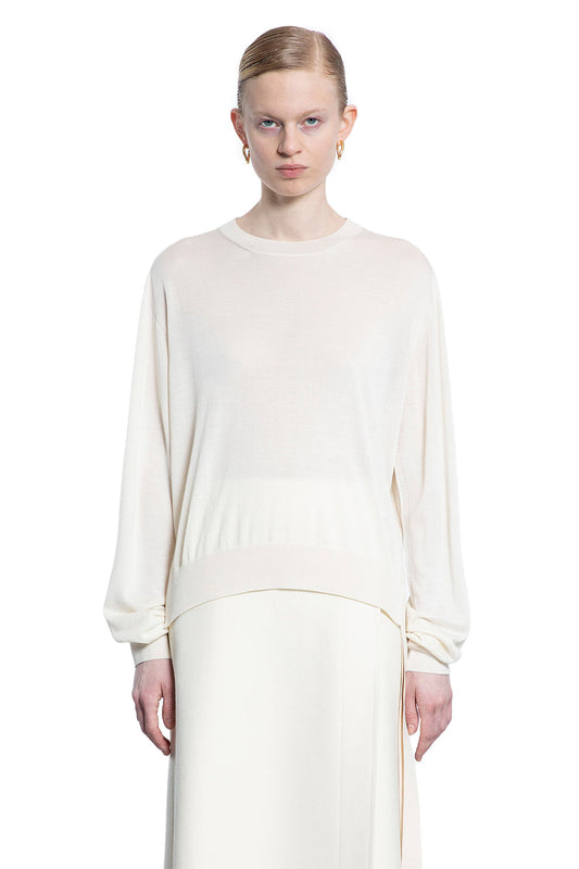 JIL SANDER WOMAN OFF-WHITE KNITWEAR