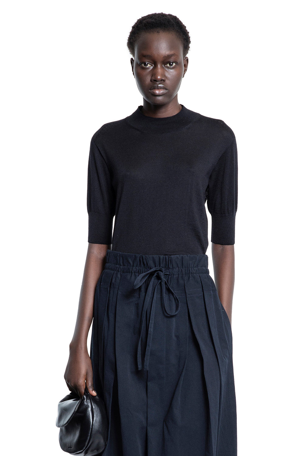 JIL SANDER WOMAN BLACK KNITWEAR