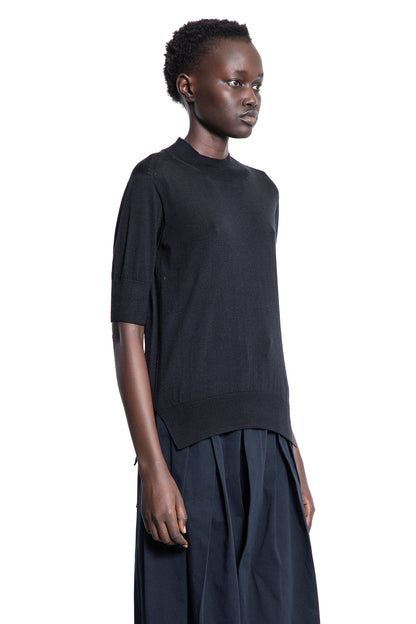 JIL SANDER WOMAN BLACK KNITWEAR