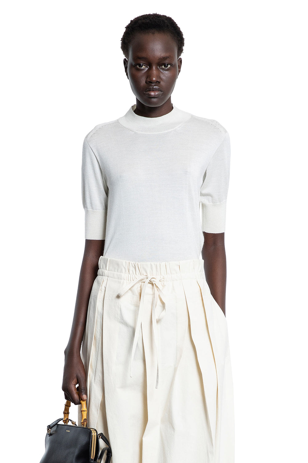 JIL SANDER WOMAN WHITE KNITWEAR