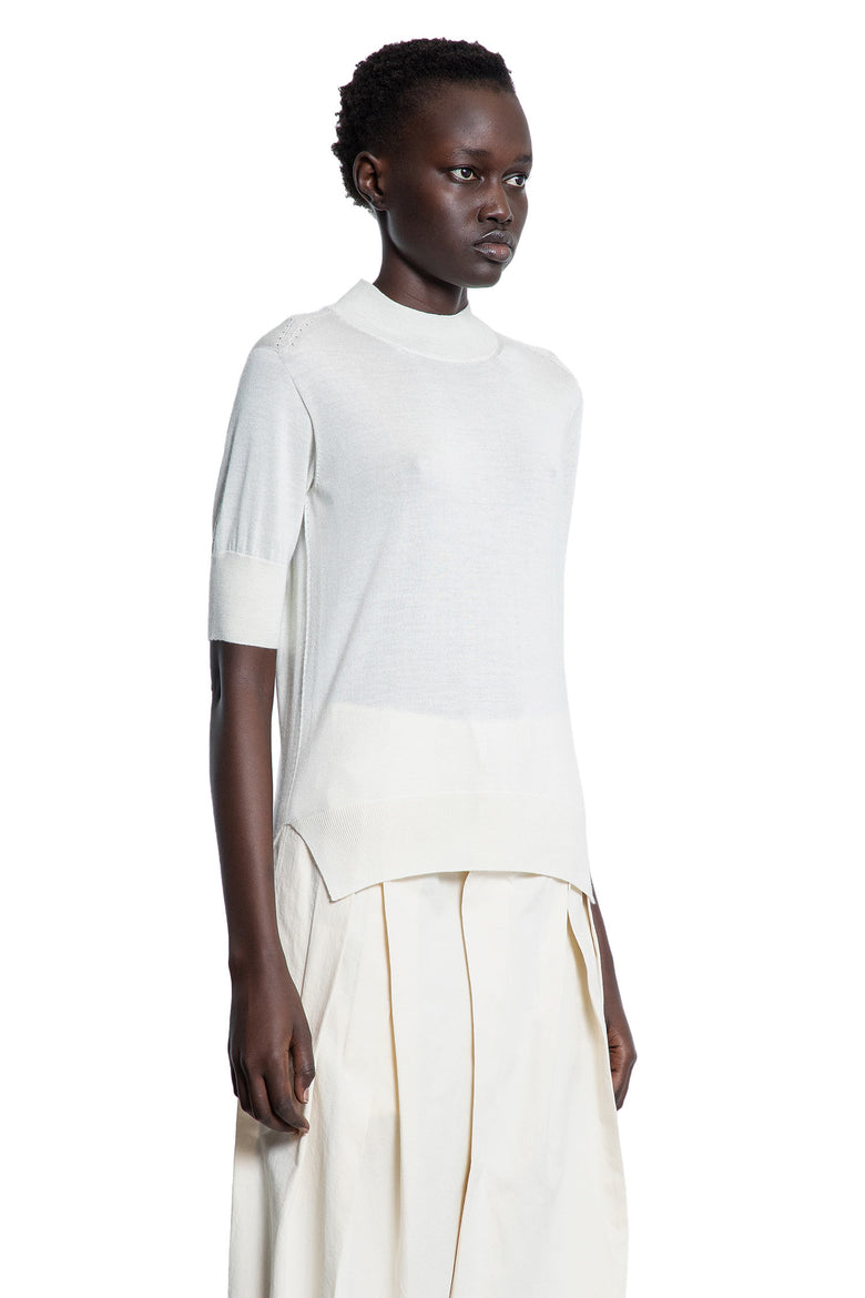 JIL SANDER WOMAN WHITE KNITWEAR