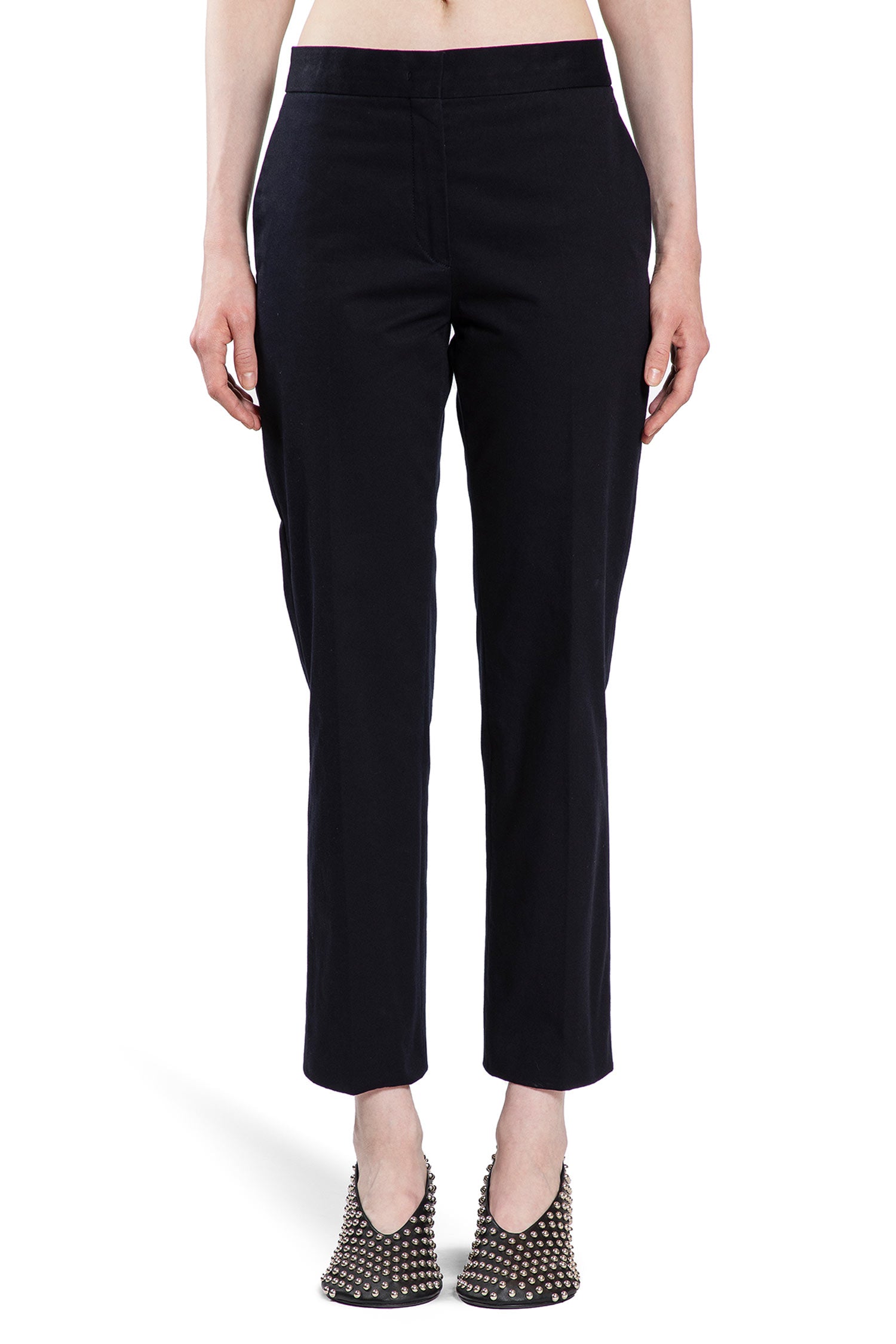 JIL SANDER WOMAN BLUE TROUSERS