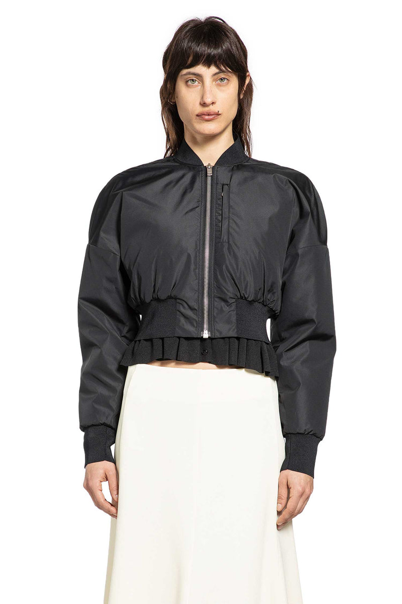 Taffeta Cropped Bomber Jacket