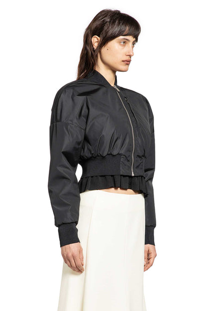 Taffeta Cropped Bomber Jacket