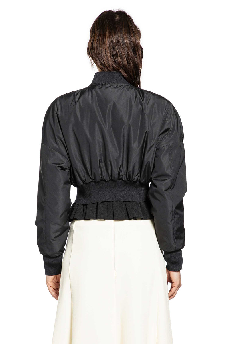 Taffeta Cropped Bomber Jacket