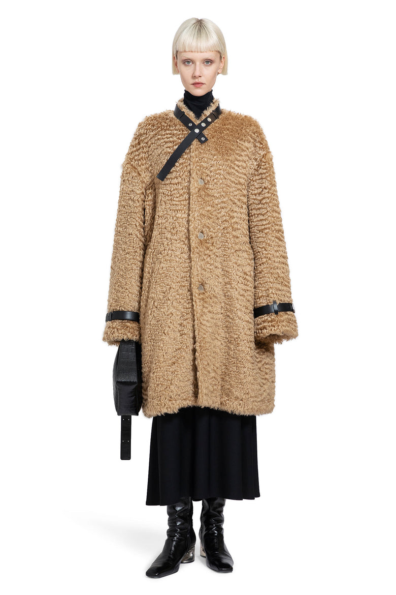 JIL SANDER WOMAN BROWN COATS