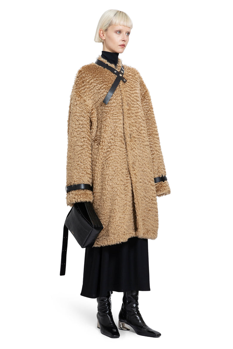 JIL SANDER WOMAN BROWN COATS