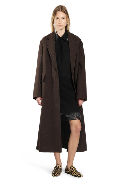 JIL SANDER WOMAN BROWN COATS