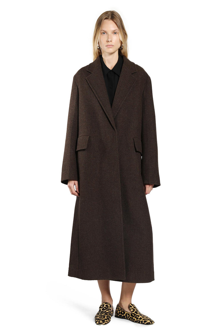 JIL SANDER WOMAN BROWN COATS