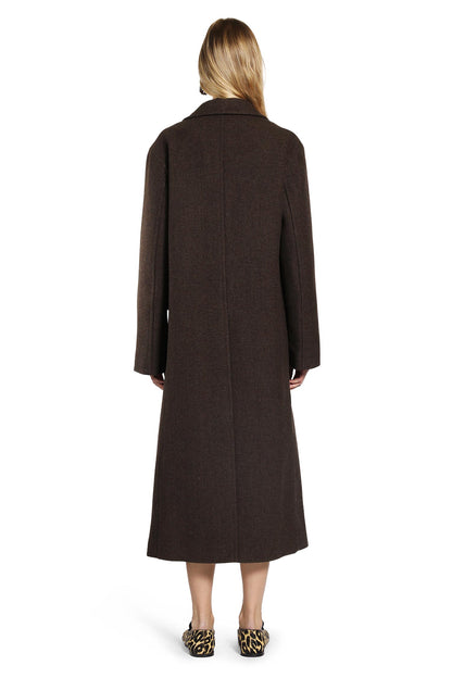 JIL SANDER WOMAN BROWN COATS
