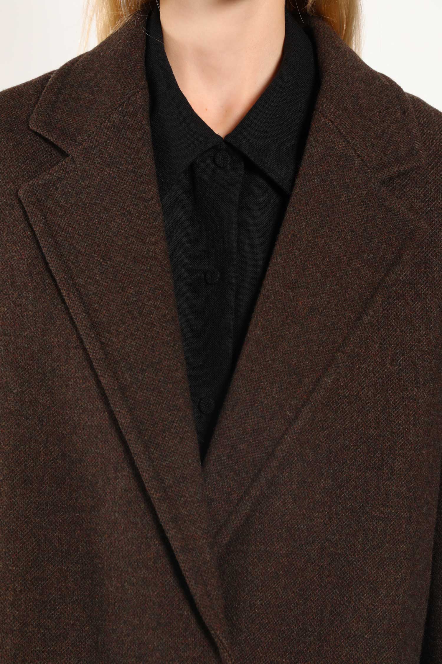 JIL SANDER WOMAN BROWN COATS