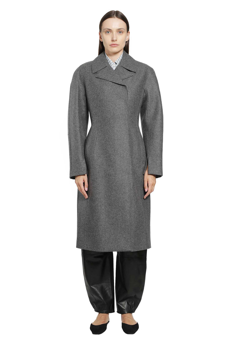 
              JIL SANDER Melange Wool Coat woman
            