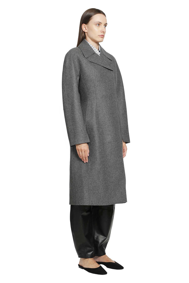 
              JIL SANDER Melange Wool Coat woman
            