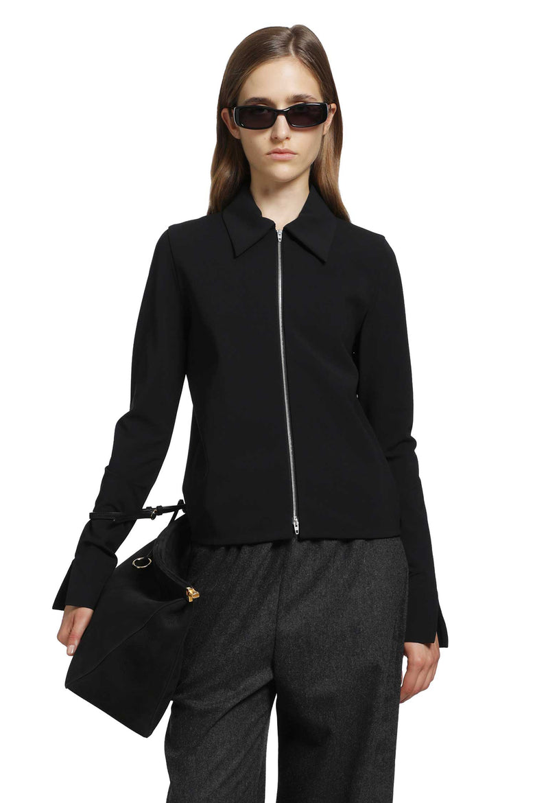 JIL SANDER Jersey Zip Closure Jacket woman