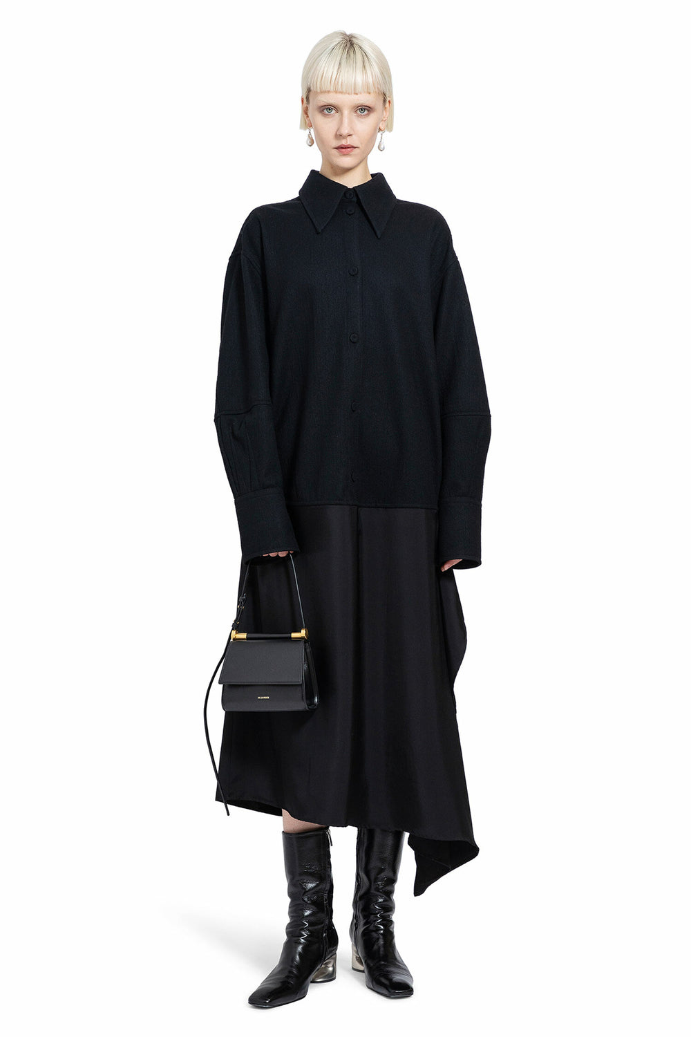 JIL SANDER WOMAN BLACK DRESSES