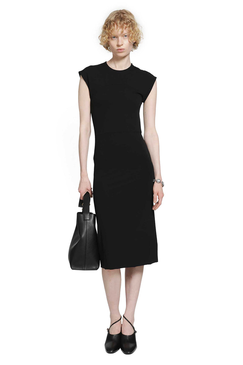 JIL SANDER Lightweight Viscose Crewneck Dress woman