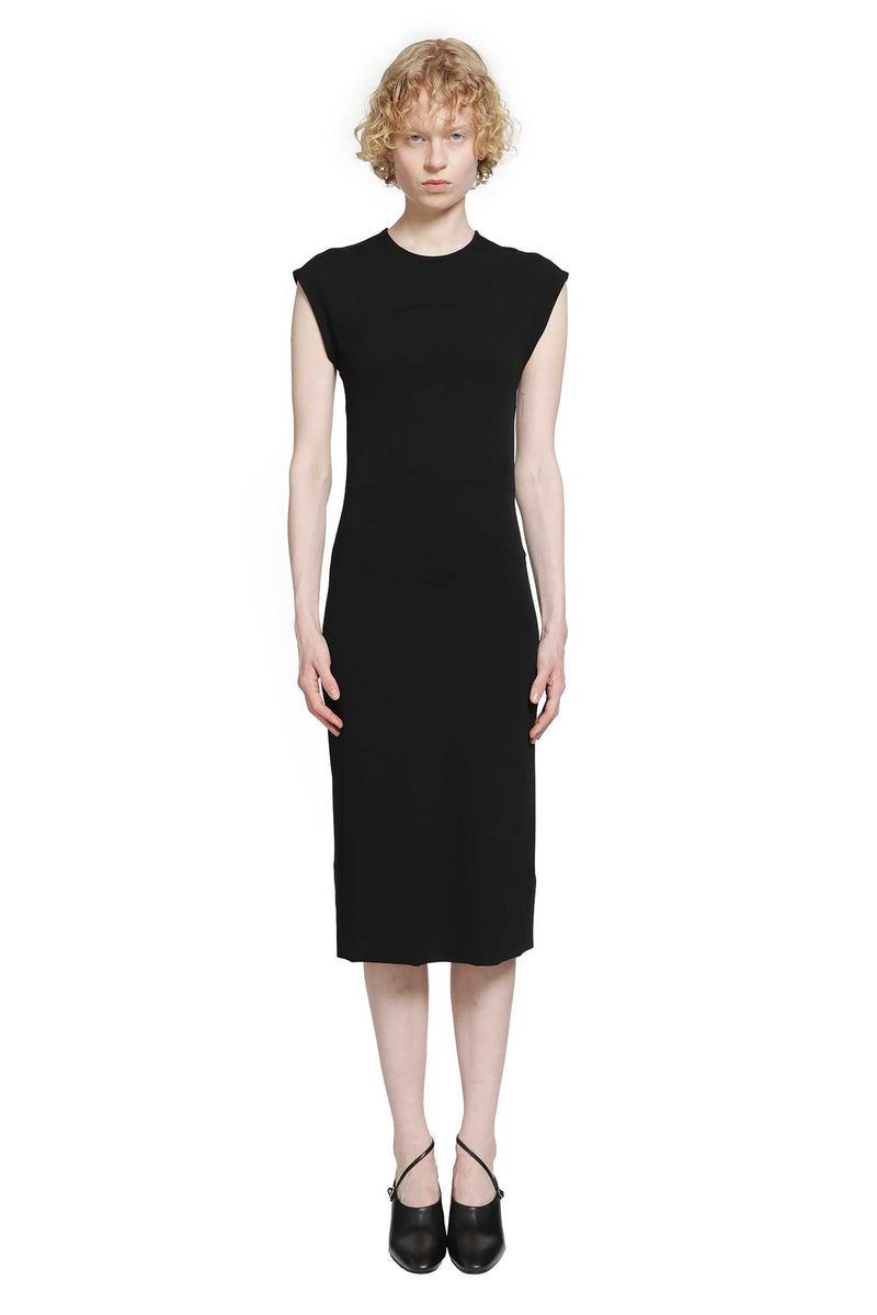 JIL SANDER Lightweight Viscose Crewneck Dress woman