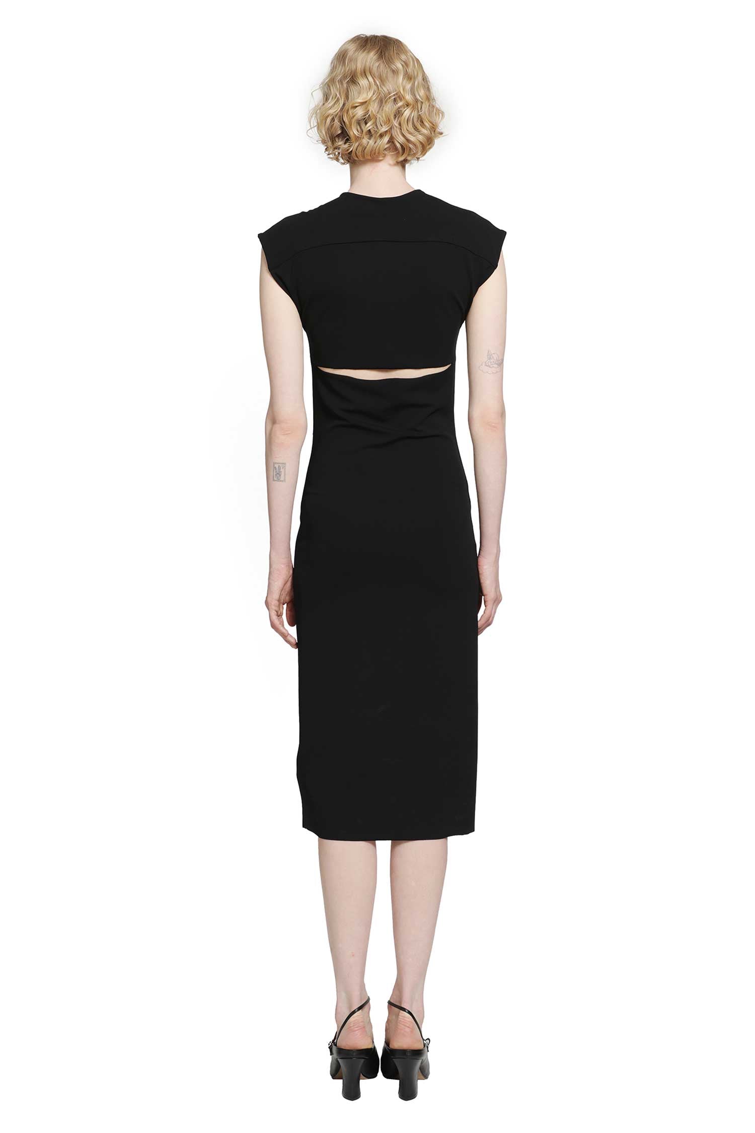 JIL SANDER Lightweight Viscose Crewneck Dress woman
