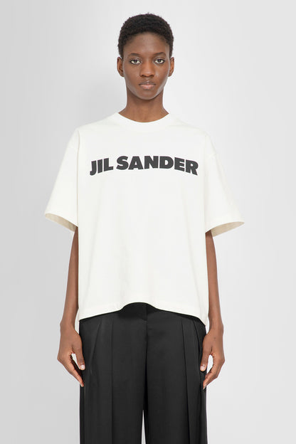 JIL SANDER WOMAN OFF-WHITE T-SHIRTS