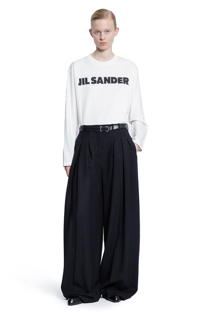 JIL SANDER WOMAN WHITE T-SHIRTS & TANK TOPS