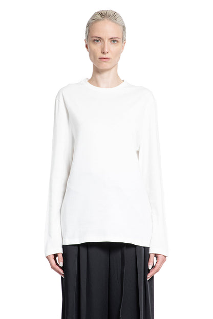 JIL SANDER WOMAN WHITE T-SHIRTS & TANK TOPS