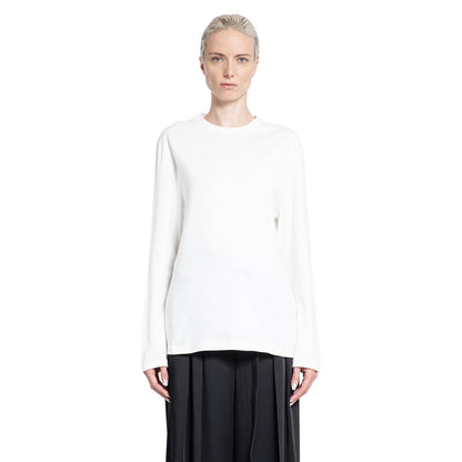 JIL SANDER WOMAN WHITE T-SHIRTS & TANK TOPS