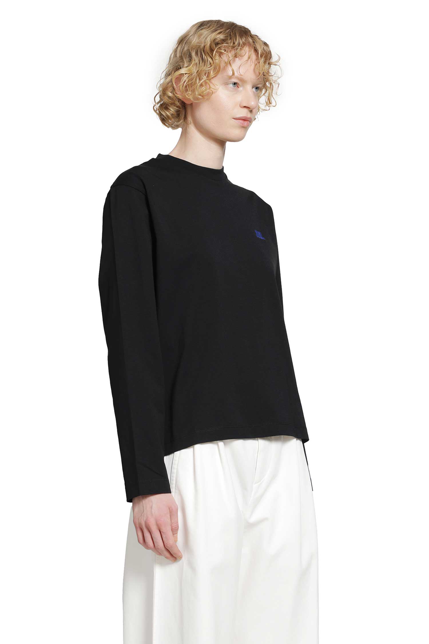 JIL SANDER Cotton Crewneck Long Sleeve T-Shirt woman