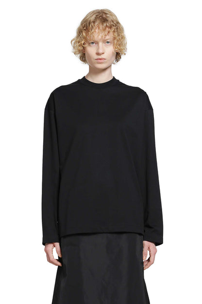 Cotton Crewneck Long Sleeve T-Shirt