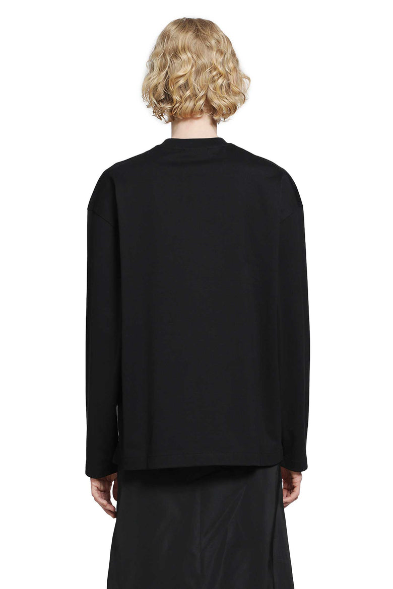 JIL SANDER Cotton Crewneck Long Sleeve T-Shirt woman