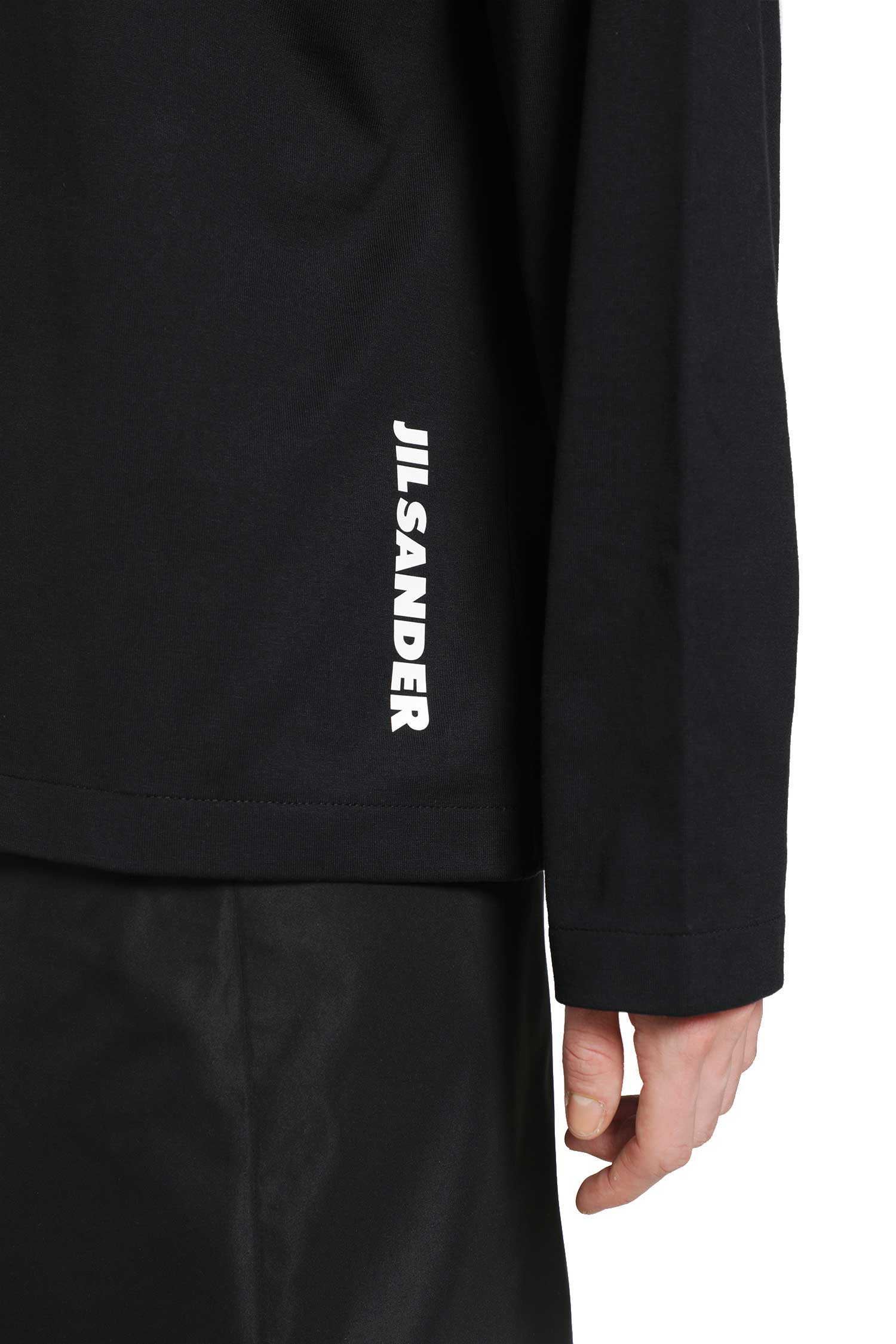 Cotton Crewneck Long Sleeve T-Shirt